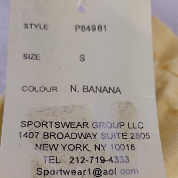 Sherry Taylor Collection Women (Banana) Yellow Drawstring Capri Size Small (NWT) - Picture 7 of 8